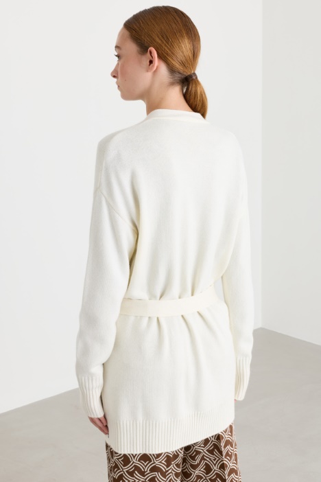 Cardigan con cintura