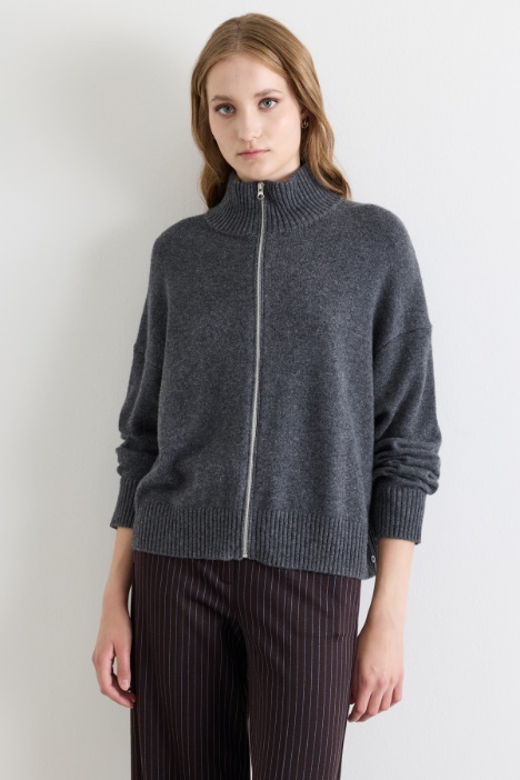 Zip-through cardigan - Intrend