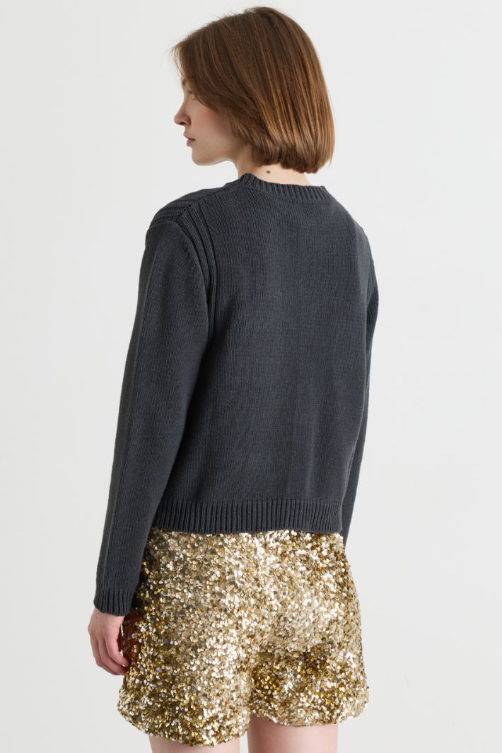 Cardigan mit Taschen - GRAU - Intrend - 4
