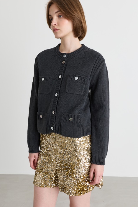 Pocket-front cardigan - Intrend