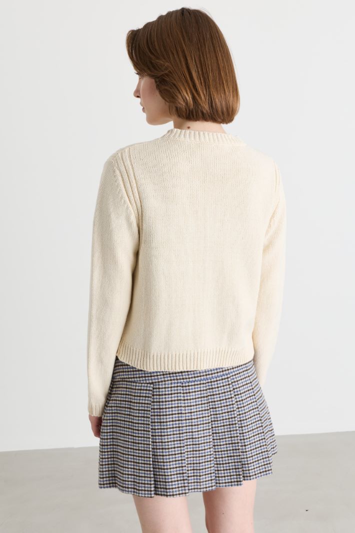 Cardigan mit Knöpfen - BEIGE - Intrend - 4
