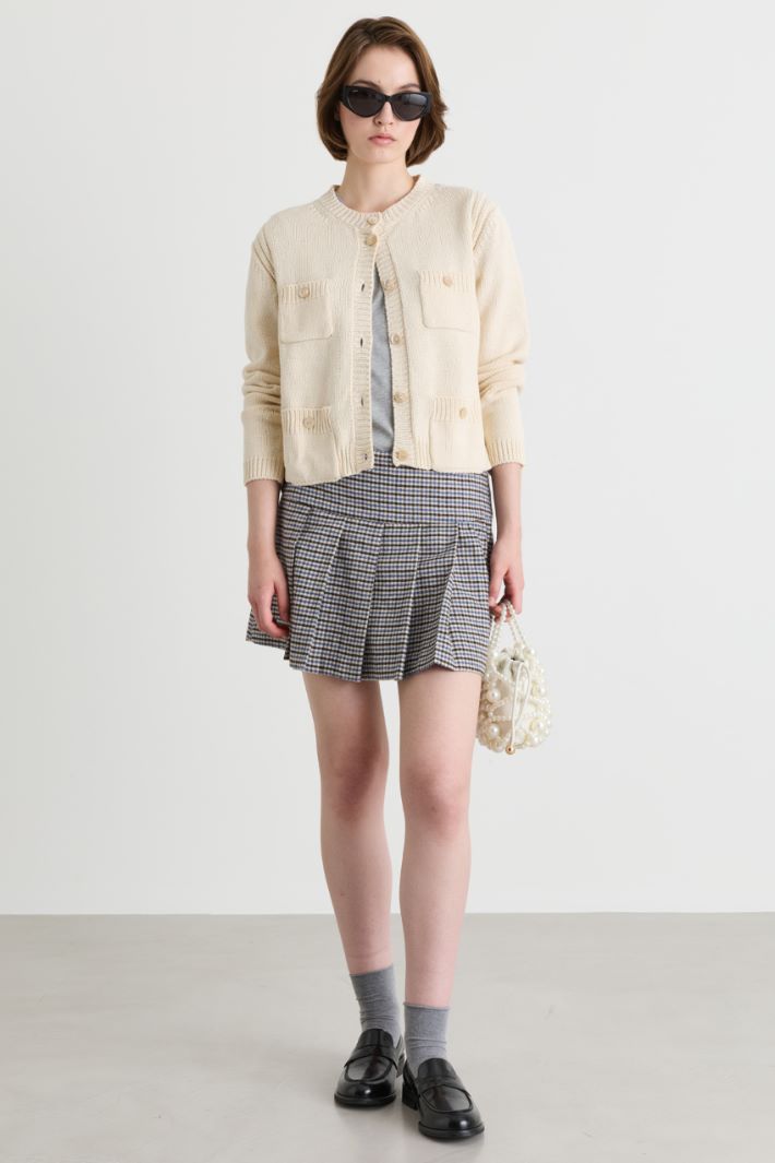 Cardigan mit Knöpfen - BEIGE - Intrend