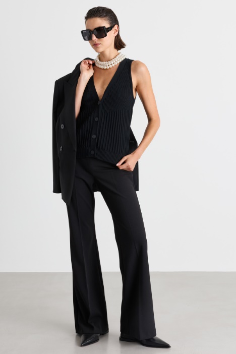 Gilet in maglia a coste - Intrend
