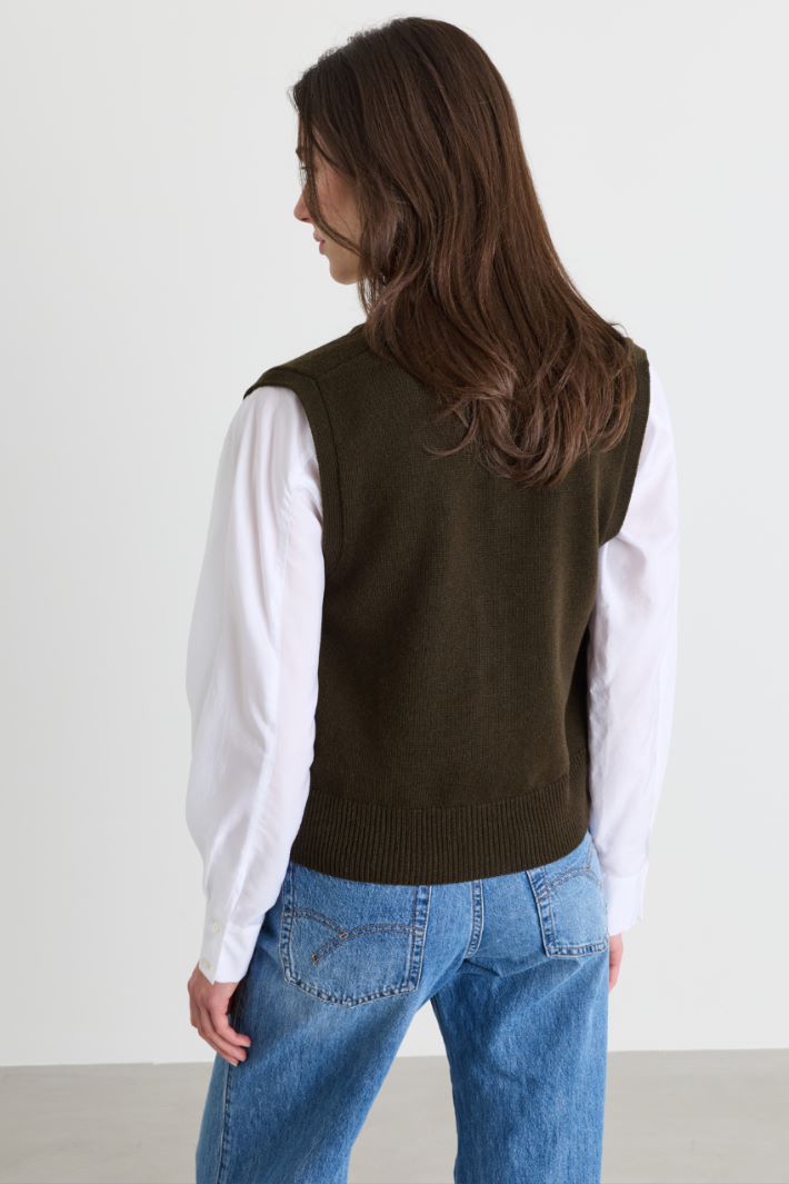 Strickweste - GRÜN - Intrend - 4