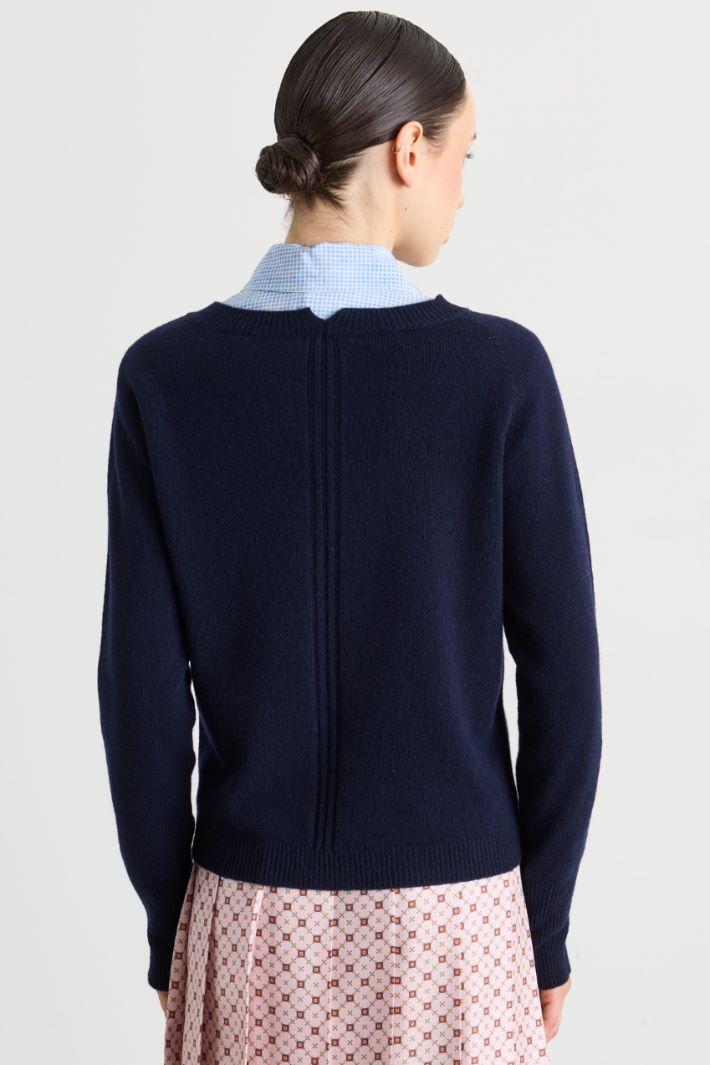 Maglia dalla linea morbida - BLU - Intrend - 4