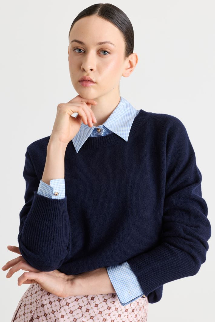 Maglia dalla linea morbida - BLU - Intrend - 2