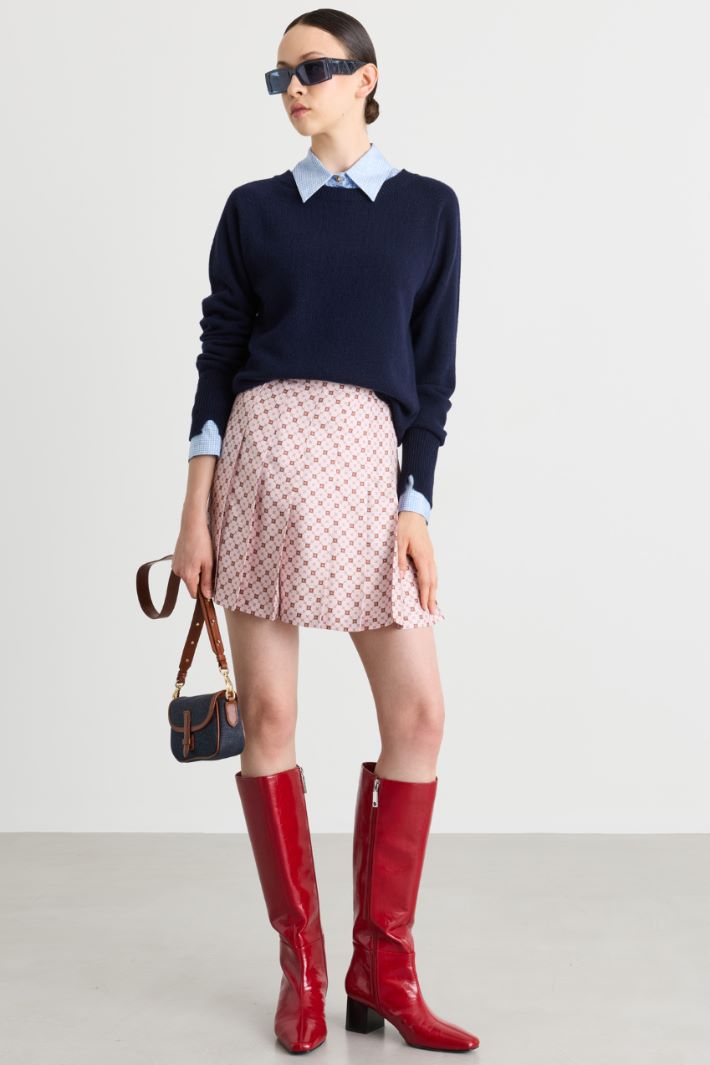 Maglia dalla linea morbida - BLU - Intrend