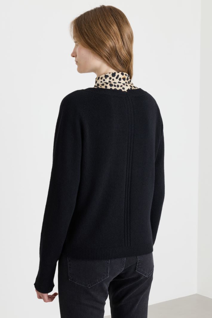 Pull à la coupe fluide - NOIR - Intrend - 4