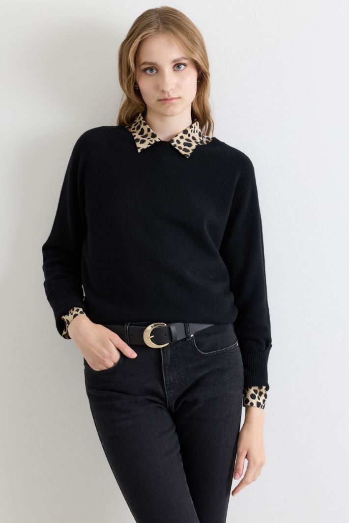Pull à la coupe fluide - NOIR - Intrend - 2