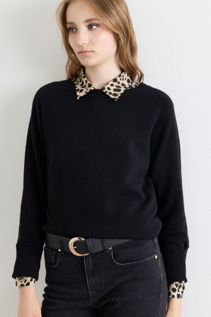 Pull à la coupe fluide - NOIR - Intrend - 3