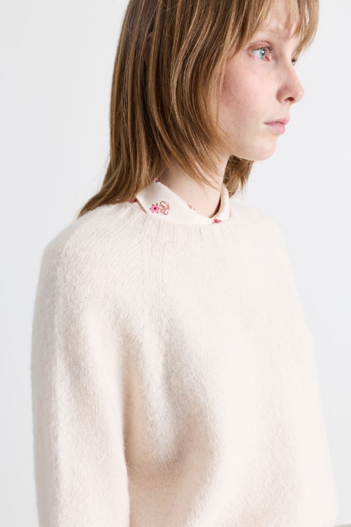 Pullover aus Alpakawollmischung - BEIGE - Intrend - 3