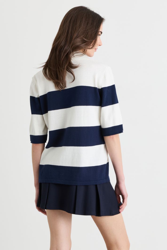 Polo - BLANC BLEU - Intrend - 4