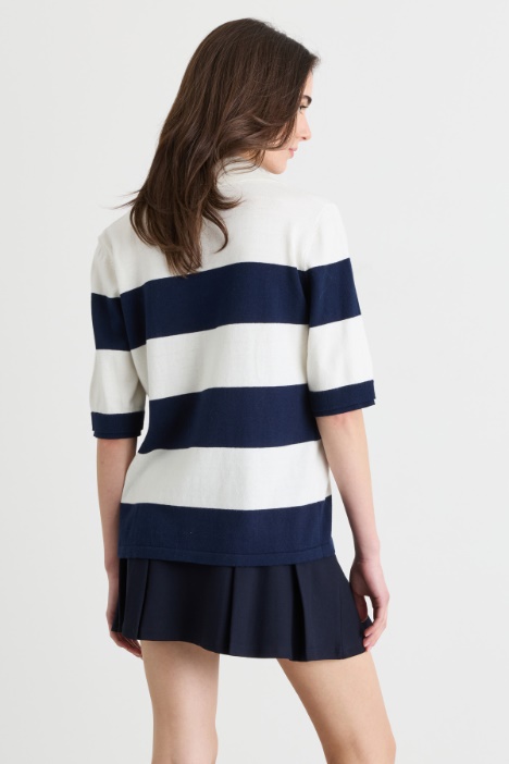 Maglia stile polo in cotone