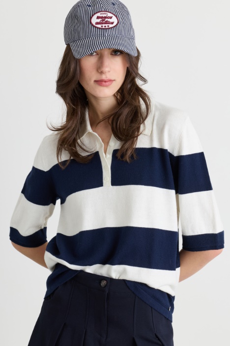 Knitted polo shirt - Intrend