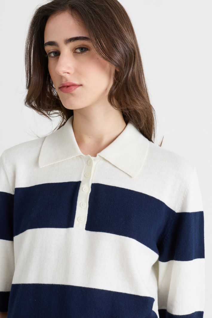 Polo - BLANC BLEU - Intrend - 3