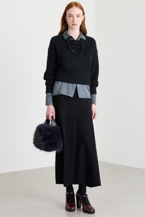 Jersey con microlentejuelas - Intrend