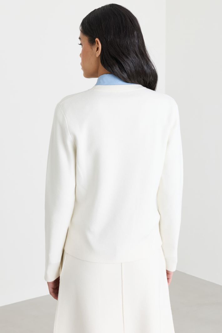 Maglia girocollo - BIANCO - Intrend - 4