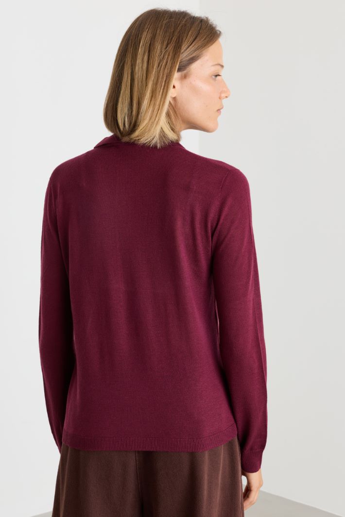 Polo in maglia - BORDEAUX - Intrend - 4