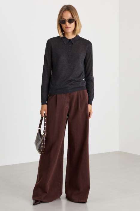 Strick-Poloshirt - Intrend