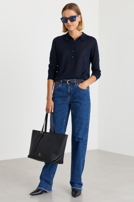 Strick-Poloshirt - Intrend