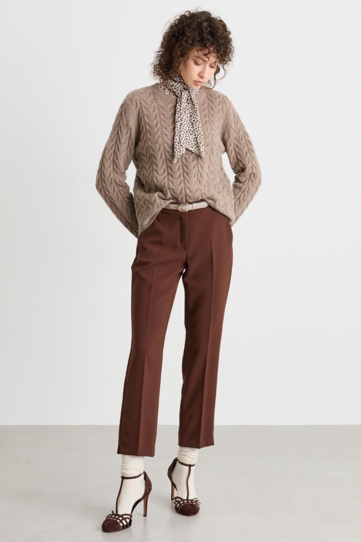 Maglia a trecce - CAMMELLO - Intrend