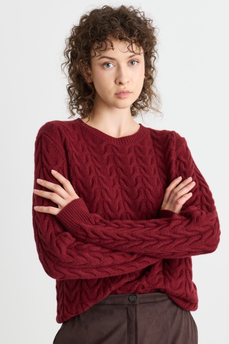 Cable-knit jumper - Intrend
