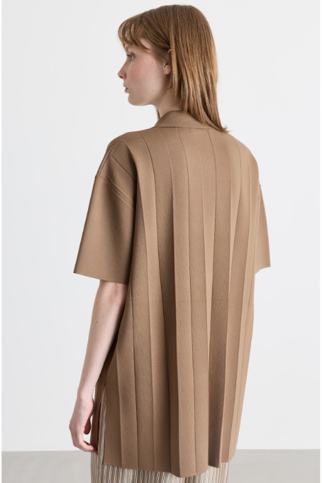 Maglia modello polo con coulisse