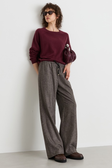 Pullover mit Rippenstrick-Saum - Intrend