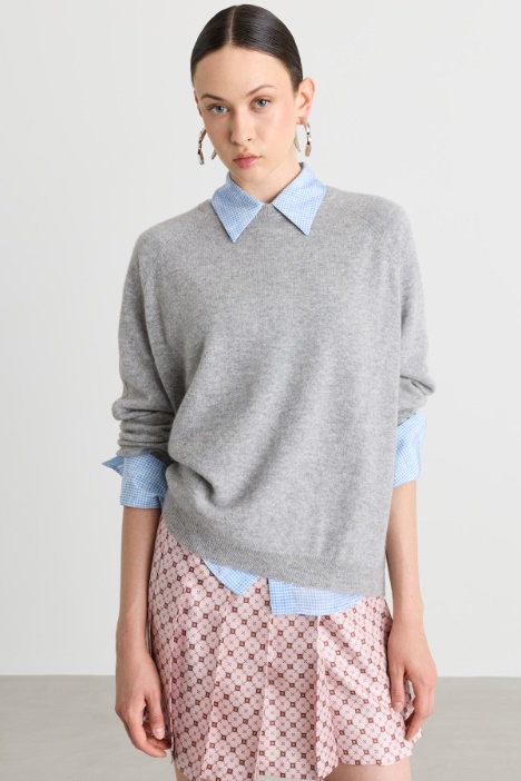 Ribbed-hem jumper - Intrend