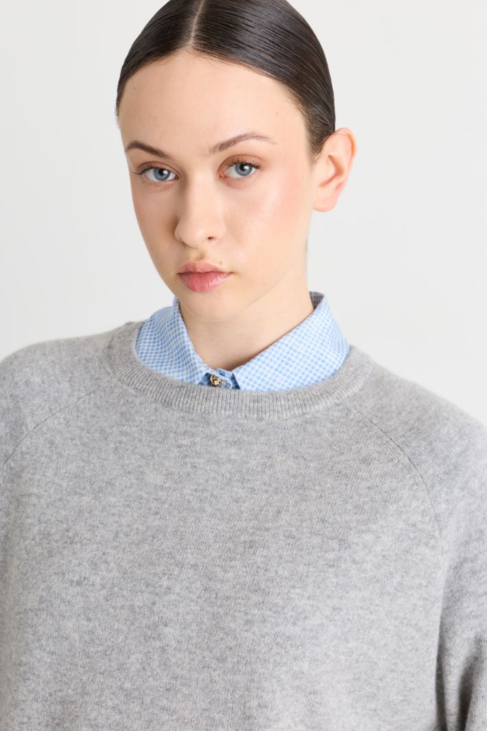Pull à bords-côtes - GRIS - Intrend - 3