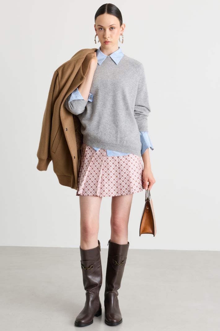 Pull à bords-côtes - GRIS - Intrend