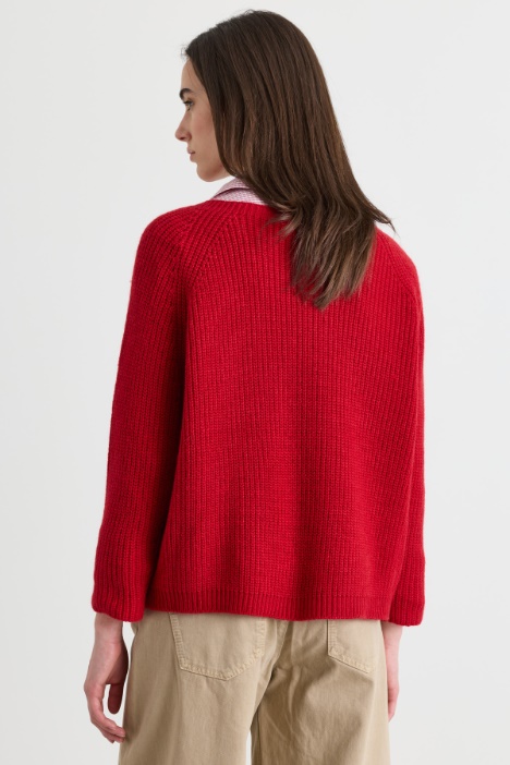 Maglia ampia a costine