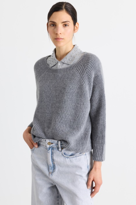 Maglia ampia a costine - Intrend