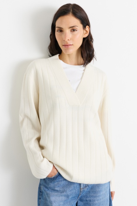 Rib-knit jumper - Intrend