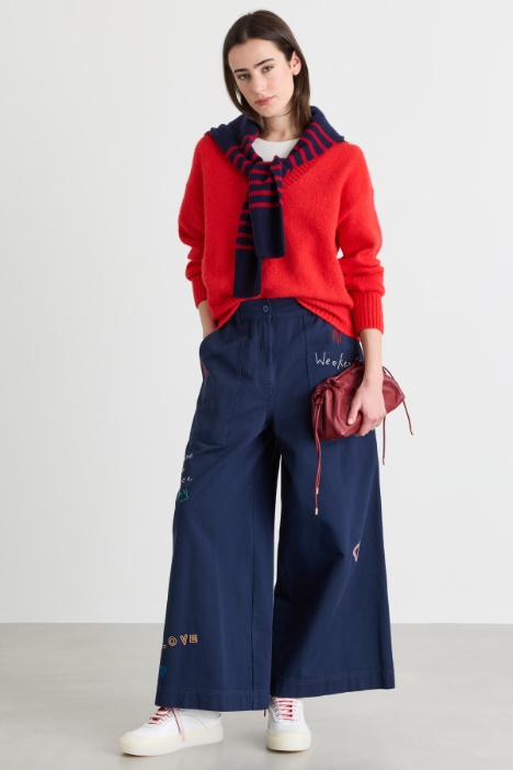 Maglia con ampio scollo a V - Intrend