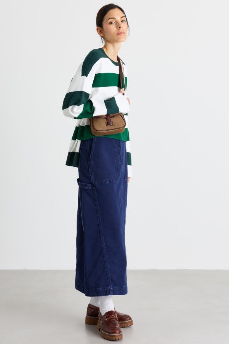 Maglia boxy in viscosa stretch - Intrend