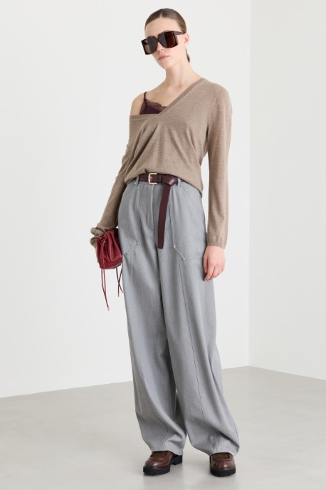Feinstrickpullover aus reinem Kaschmir - Intrend
