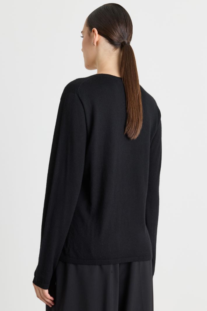 Pull en pur cachemire - NOIR - Intrend - 4