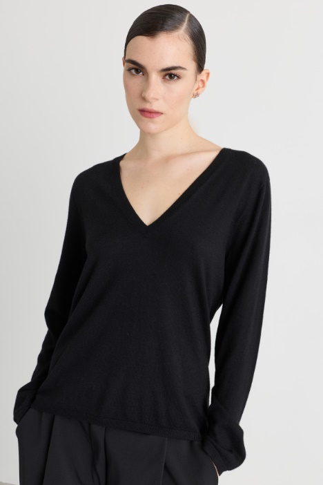 Plain-knit jumper - Intrend