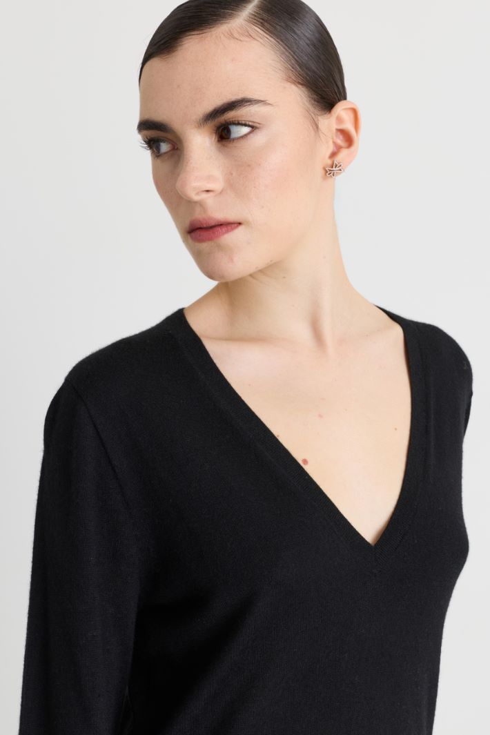 Pull en pur cachemire - NOIR - Intrend - 3