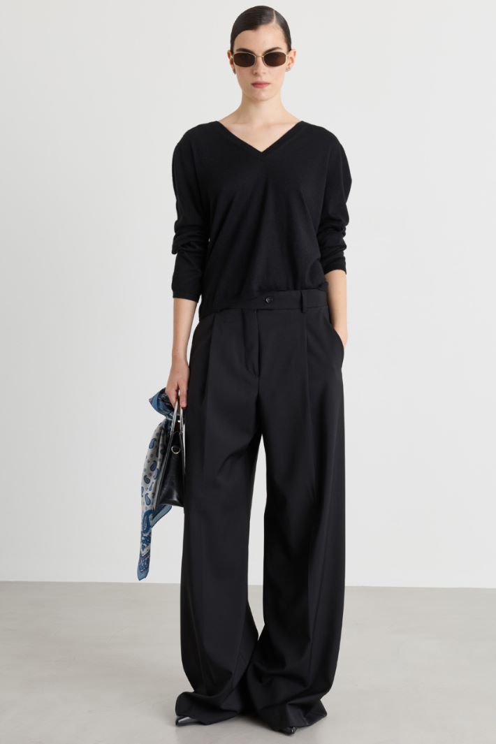 Pull en pur cachemire - NOIR - Intrend