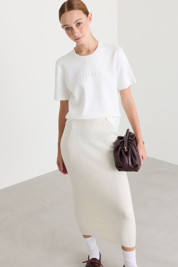 Maglia girocollo a manica corta - BIANCO - Intrend - 2
