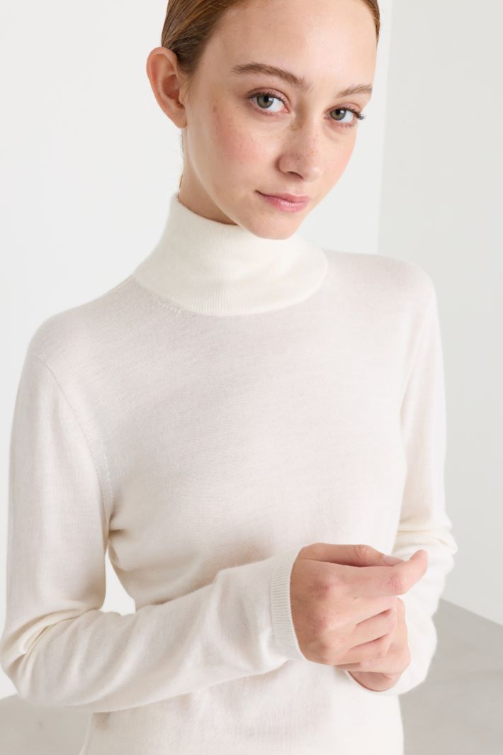 Jersey de cuello alto - BLANCO - Intrend - 3