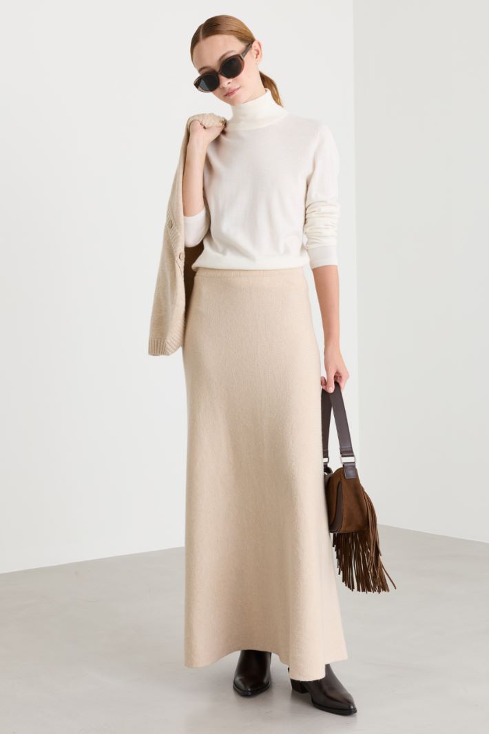 Jersey de cuello alto - BLANCO - Intrend