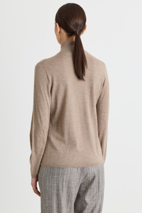 Maglia dolcevita in puro cashmere