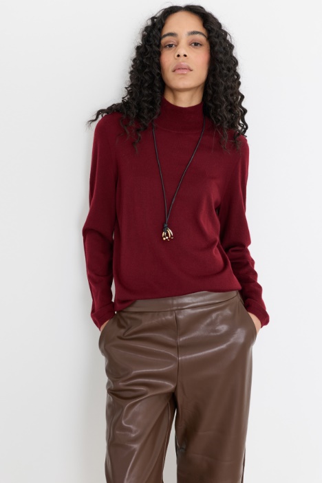 Pure cashmere roll-neck jumper - Intrend