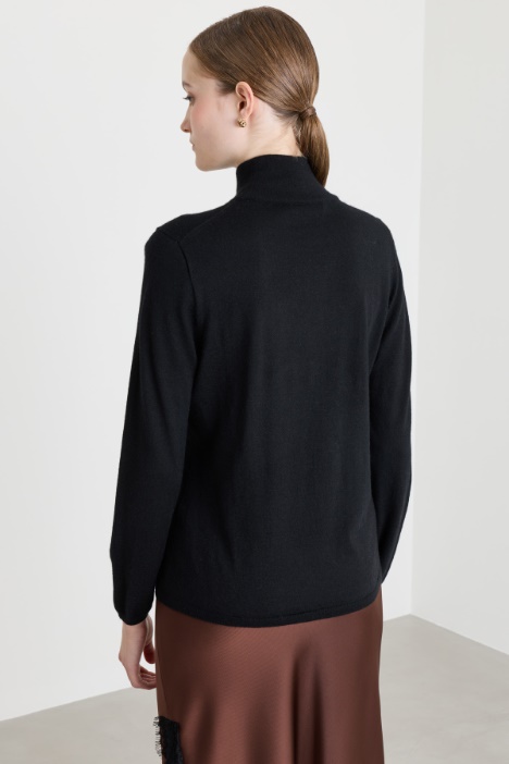 Maglia dolcevita in puro cashmere