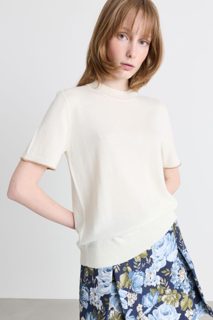 High-neck jumper - WHITE - Intrend - 2