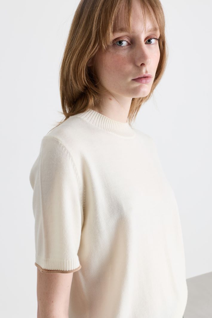High-neck jumper - WHITE - Intrend - 3