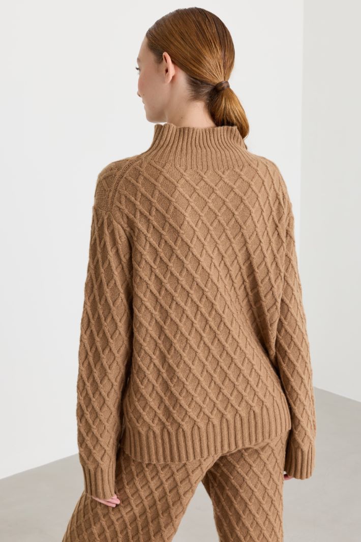 Maglia a trecce - CAMMELLO - Intrend - 4